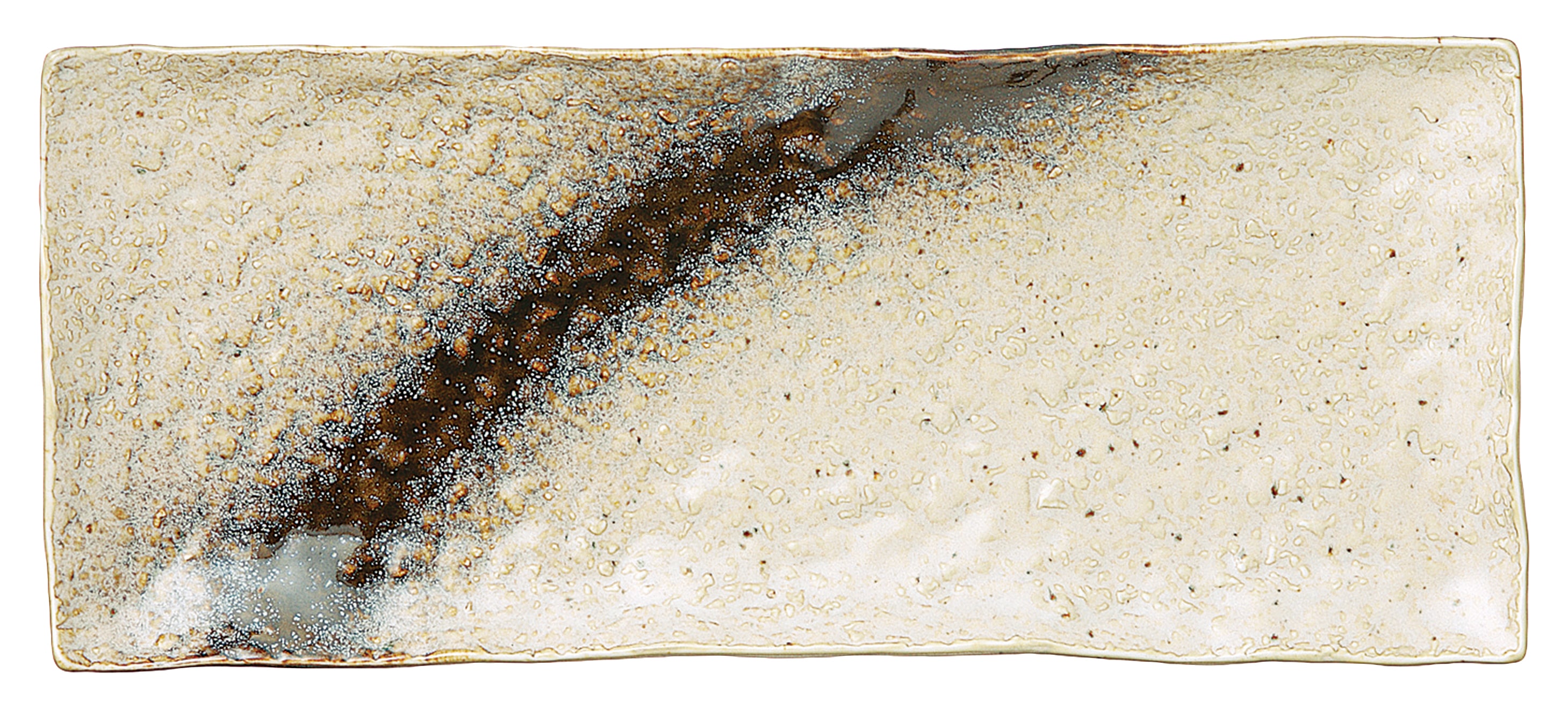 山万 銀河　石目尺一細長角皿 1個（ご注文単位1個）【直送品】