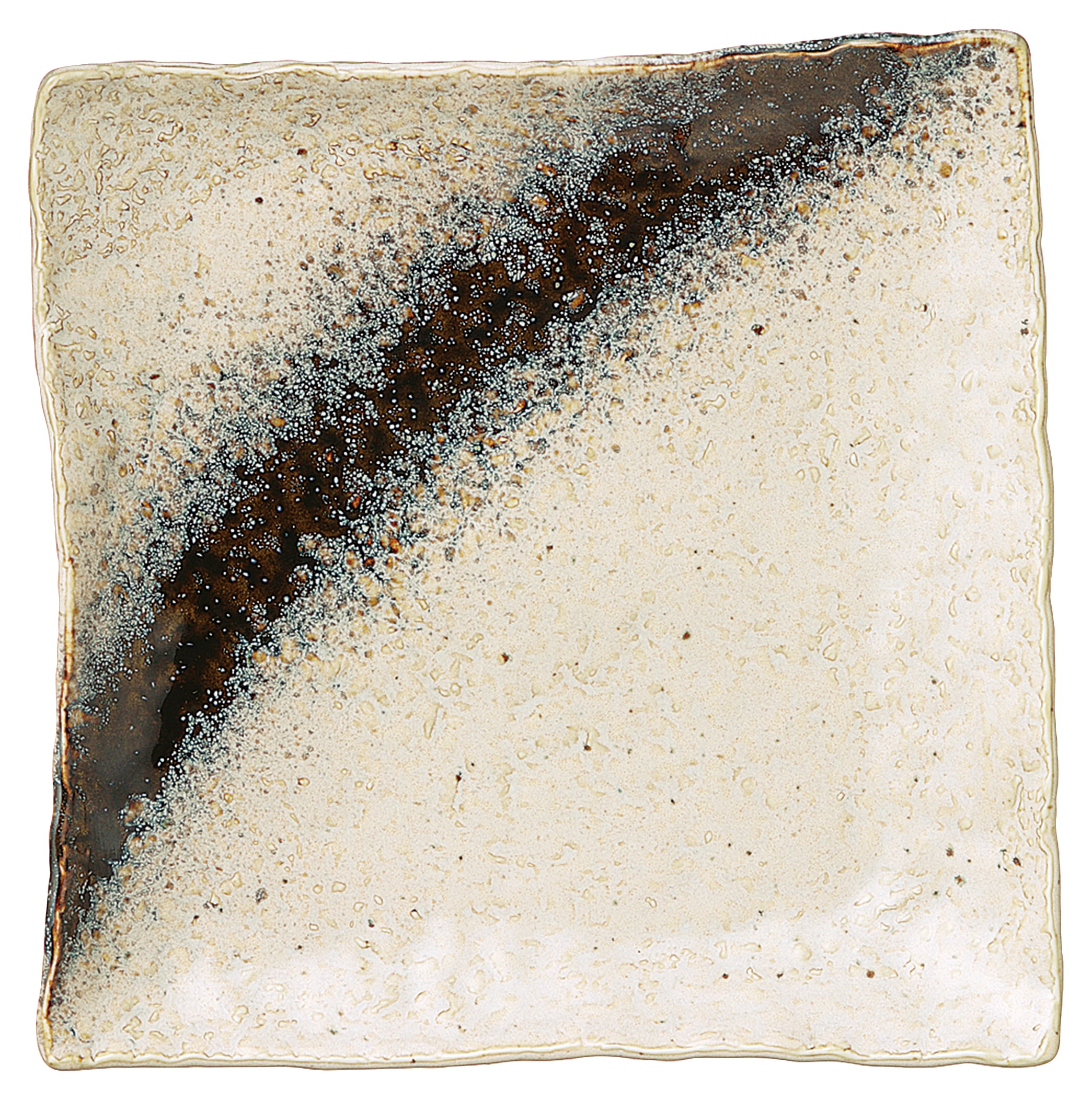 山万 銀河　石目4.3正角皿 1個（ご注文単位1個）【直送品】