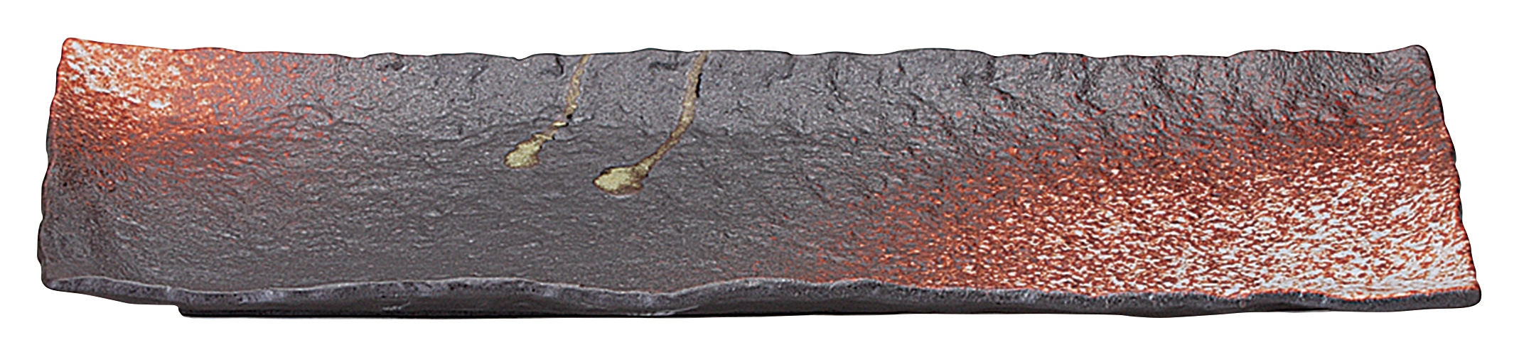 山万 明志野　石目尺細長角皿 1個（ご注文単位1個）【直送品】