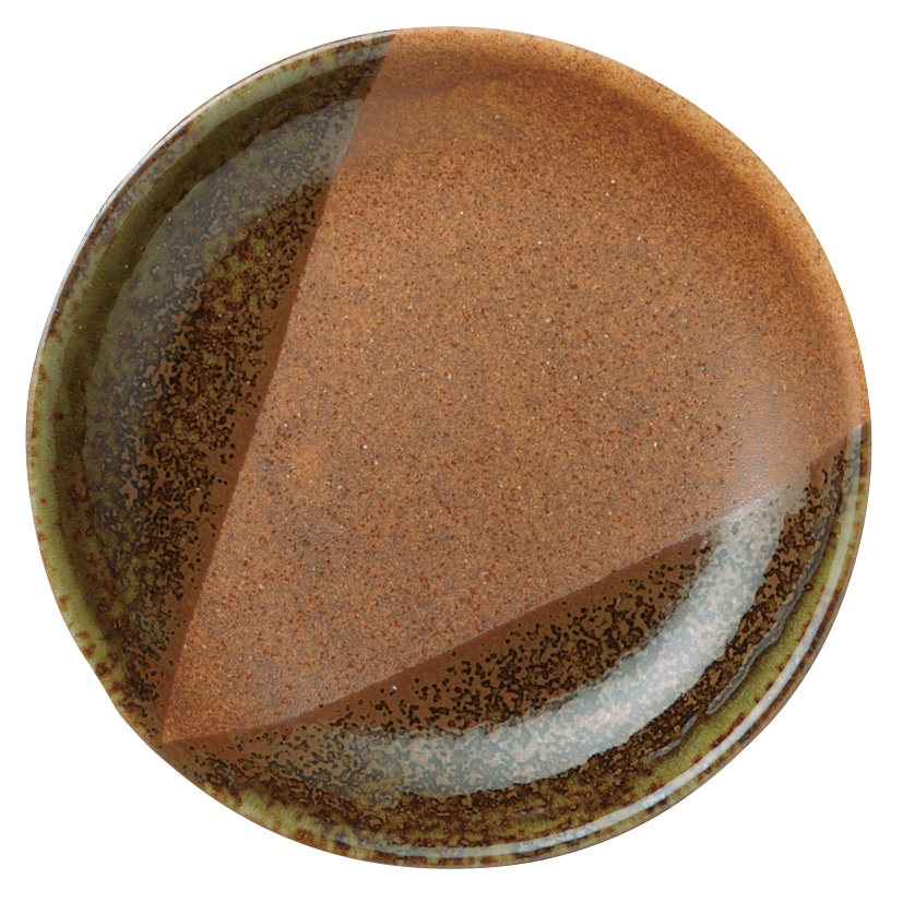 山万 美濃伊賀　丸4.0皿 1個（ご注文単位1個）【直送品】