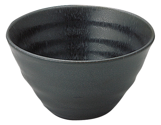 山万 黒洋　リップル碗　大 1個（ご注文単位1個）【直送品】