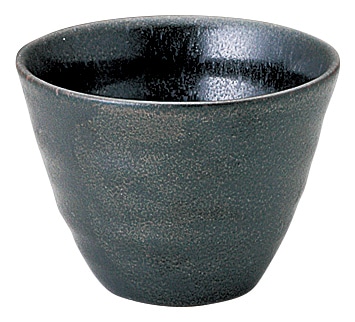 山万 黒洋　リップル碗　ミニ 1個（ご注文単位1個）【直送品】