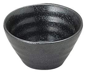山万 黒洋　リップル碗　プチ 1個（ご注文単位1個）【直送品】