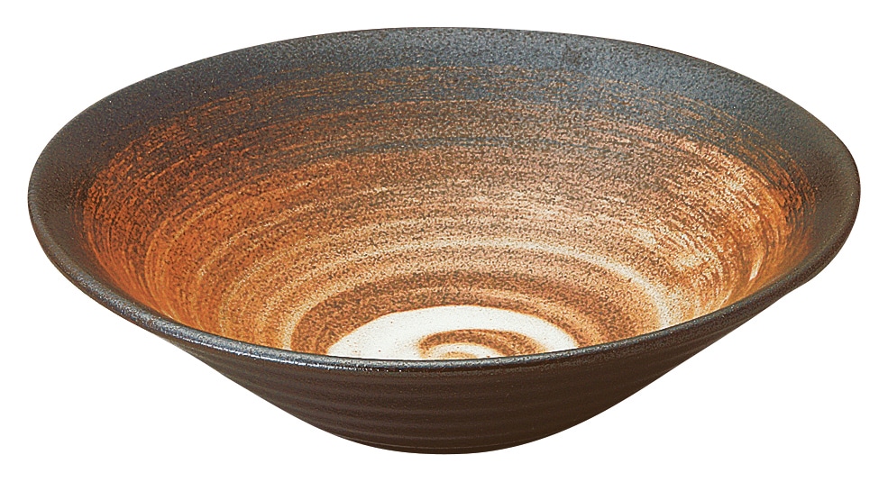 山万 志野化粧　リップル8.0鉢 1個（ご注文単位1個）【直送品】