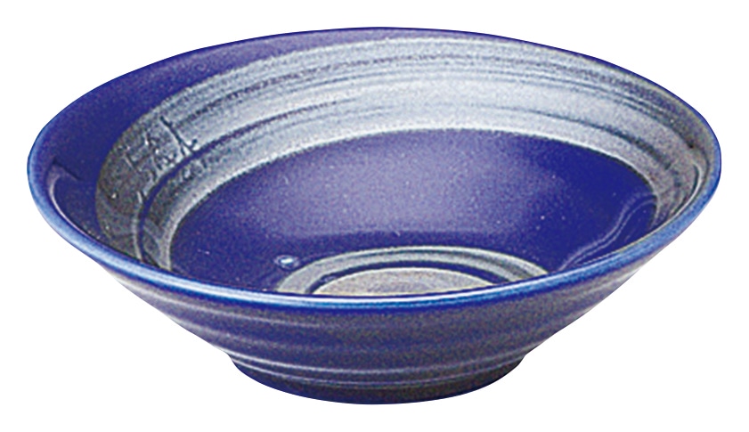 山万 銀彩ブルー　リップル3.5鉢 1個（ご注文単位1個）【直送品】