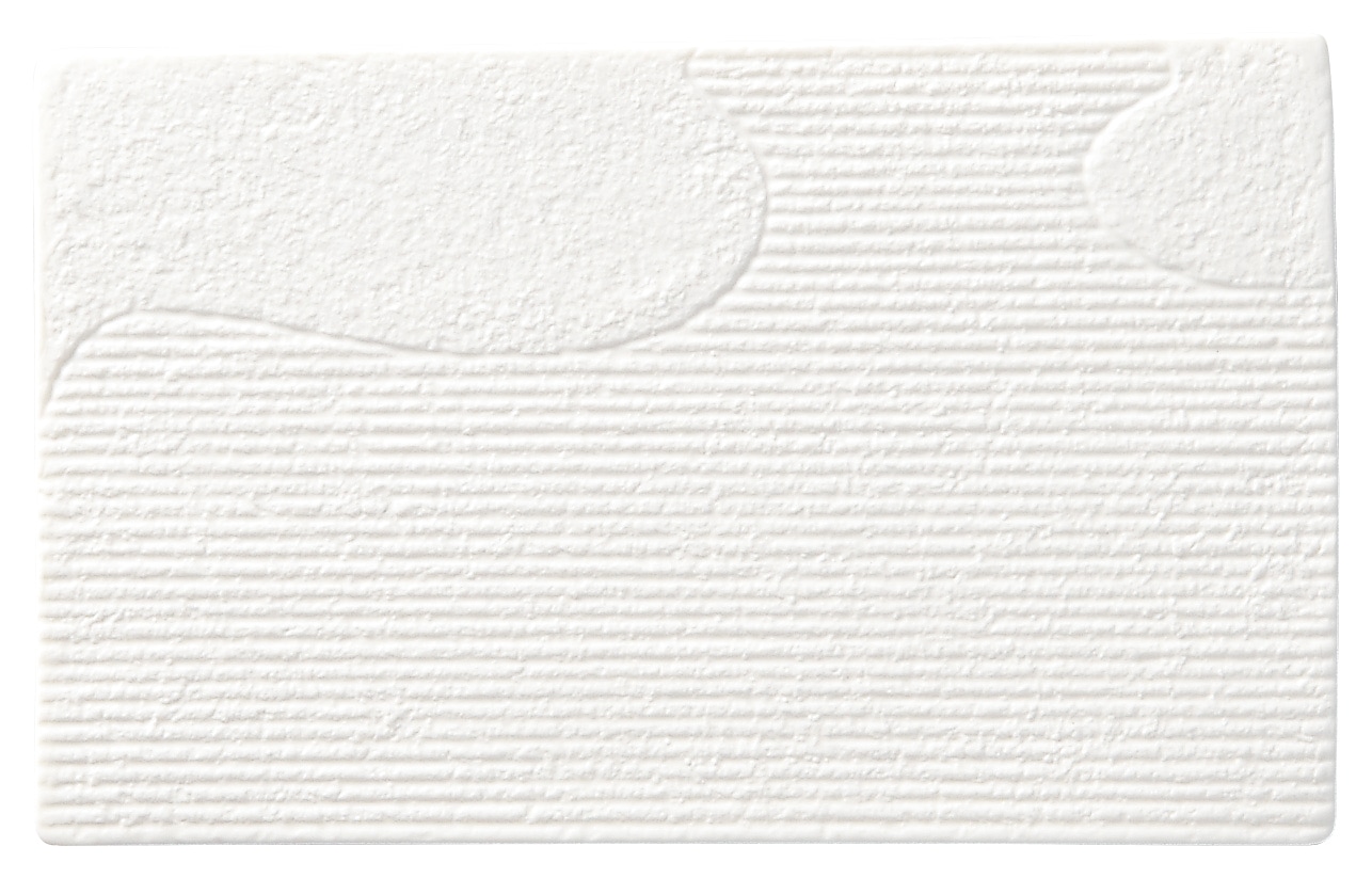 山万 雪山水　24cm平長角皿 1個（ご注文単位1個）【直送品】