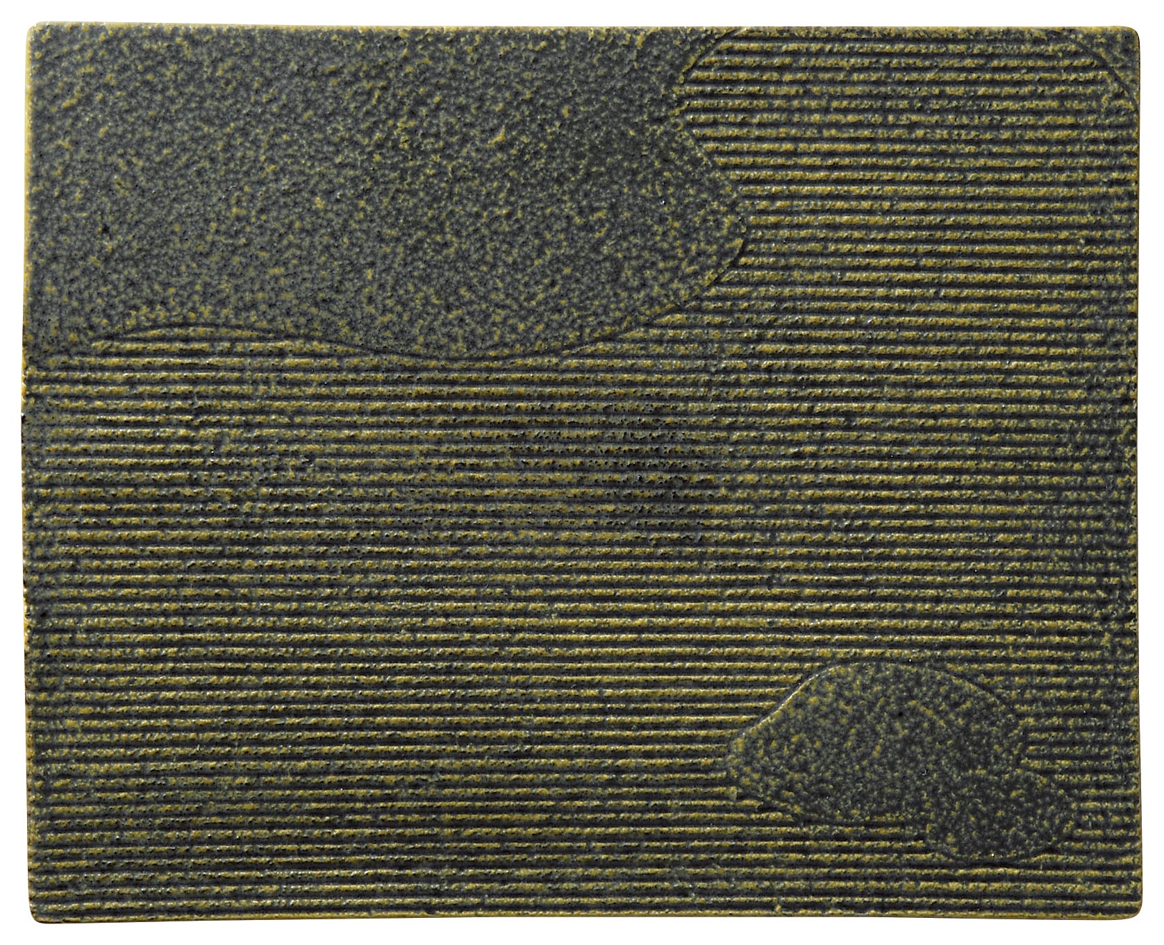 山万 苔山水　32cm平長角皿 1個（ご注文単位1個）【直送品】