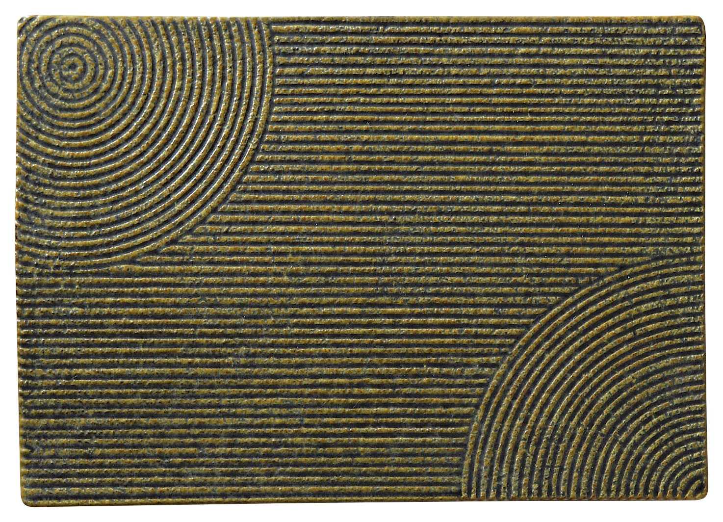 山万 苔山水　28cm平長角皿 1個（ご注文単位1個）【直送品】