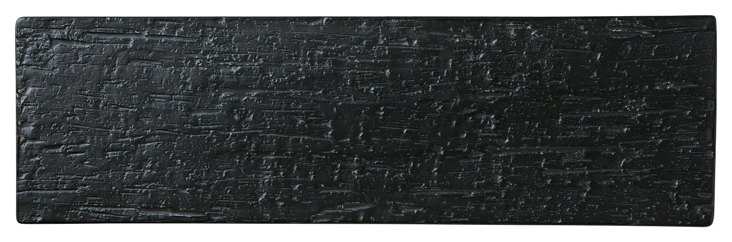 山万 漆黒　40cm細平長角皿 1個（ご注文単位1個）【直送品】