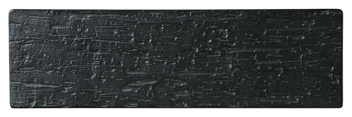 山万 漆黒　34cm細平長角皿 1個（ご注文単位1個）【直送品】