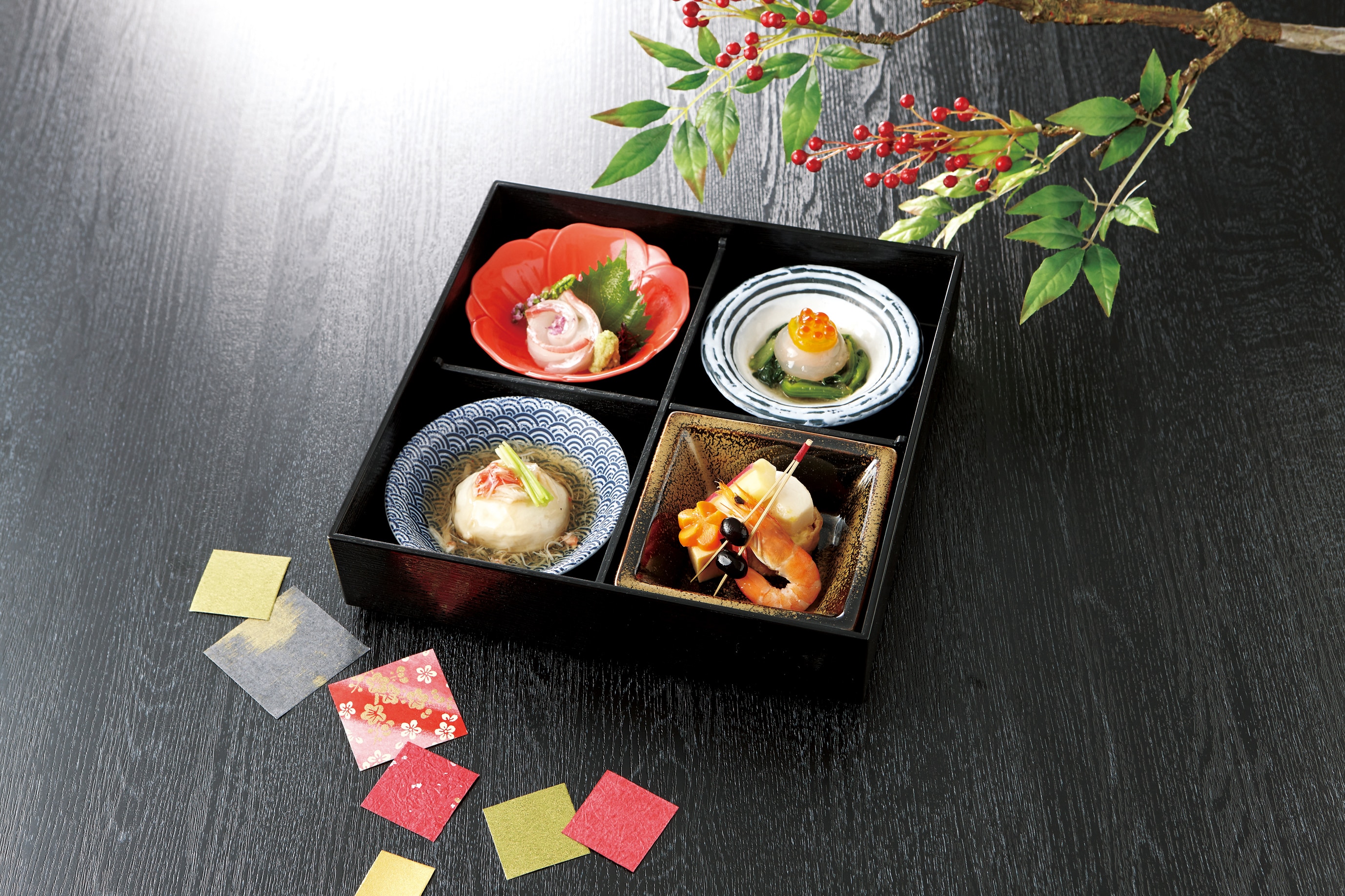 山万 四つ仕切り　雪セット 1個（ご注文単位1個）【直送品】