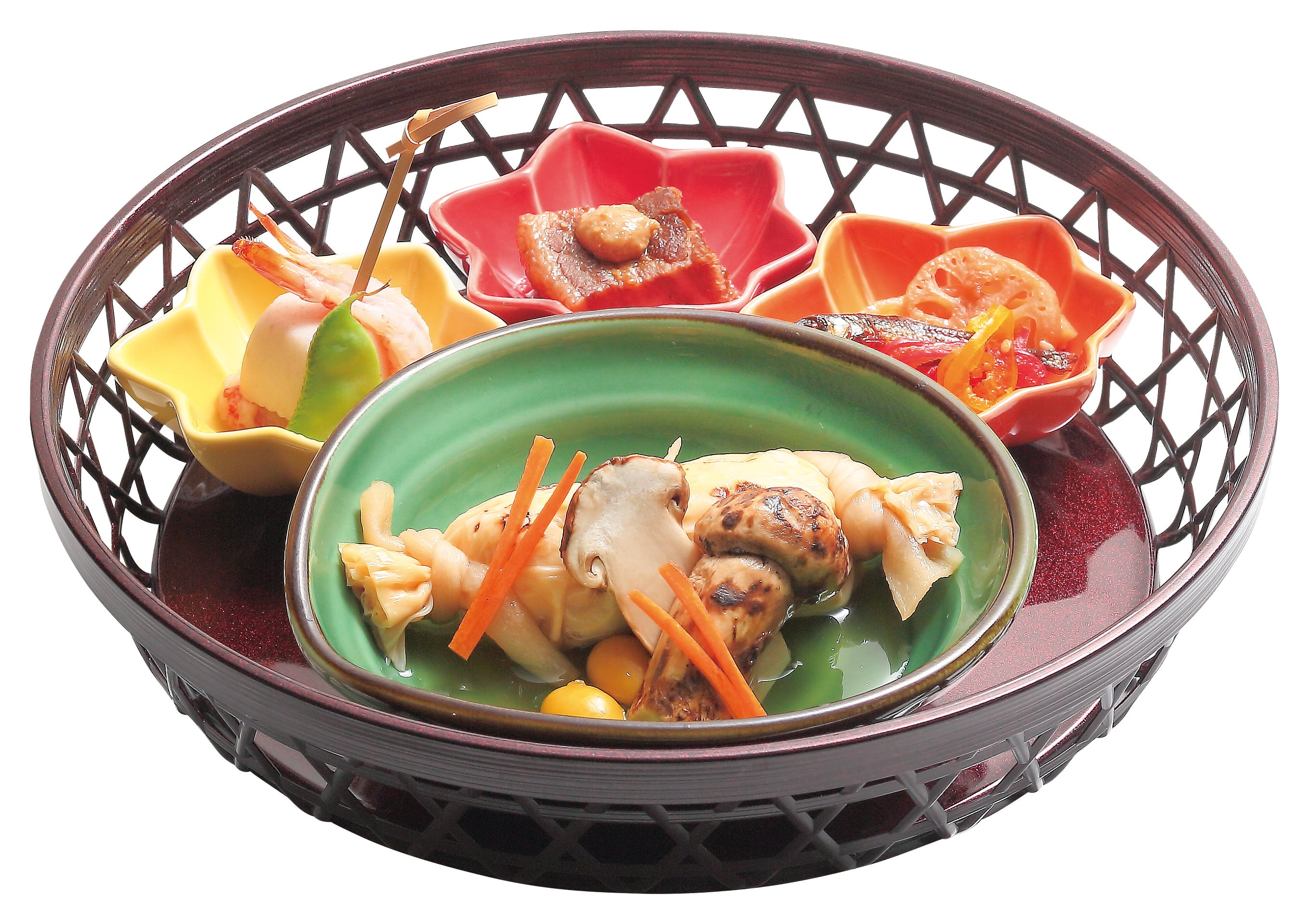 山万 9.0籠　月セット 1個（ご注文単位1個）【直送品】