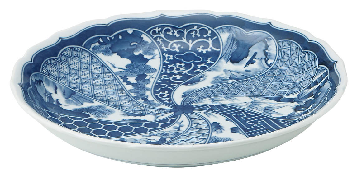 山万 祥瑞　尺皿 1個（ご注文単位1個）【直送品】