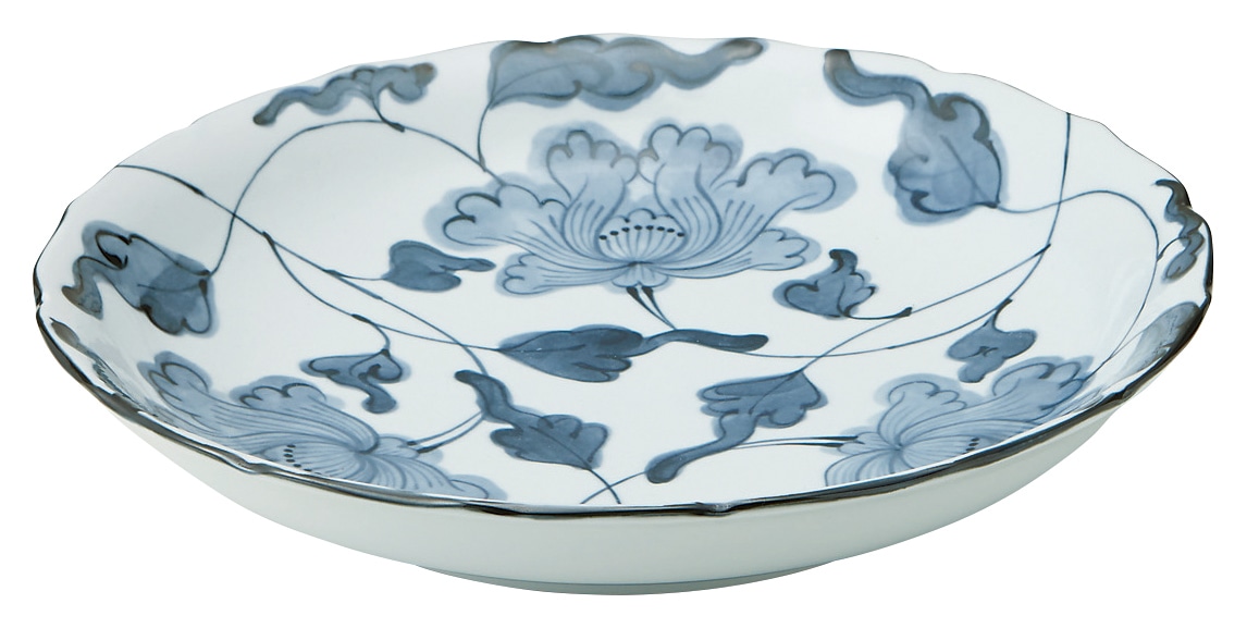 山万 牡丹唐草　尺皿 1個（ご注文単位1個）【直送品】