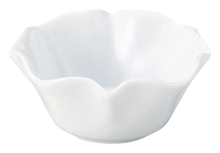 山万 花笑み　白　7.5cmボウル 1個（ご注文単位1個）【直送品】