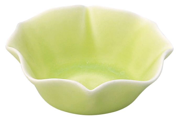 山万 花笑み　黄緑　10.5cmボウル 1個（ご注文単位1個）【直送品】