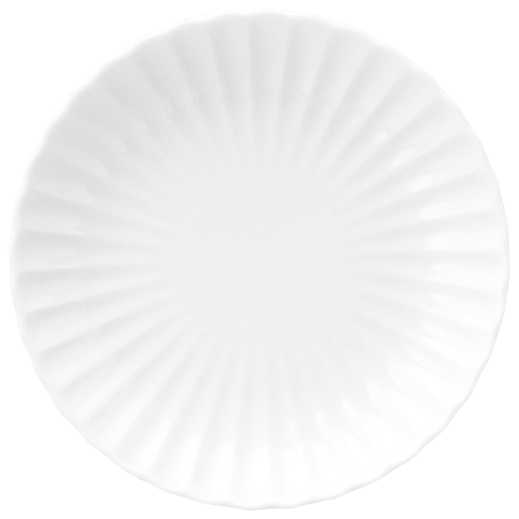 山万 かすみ　白　18cm丸皿 1個（ご注文単位1個）【直送品】