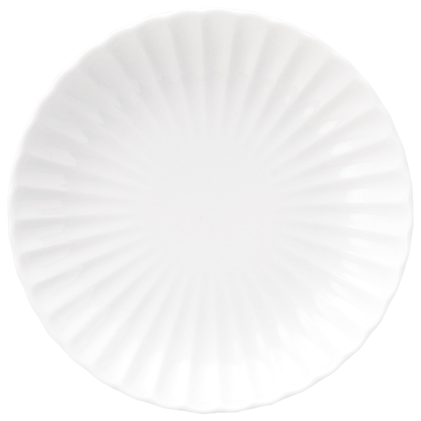 山万 かすみ　白　16.5cm丸皿 1個（ご注文単位1個）【直送品】