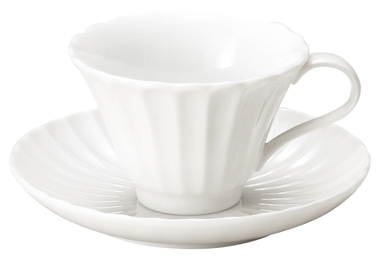 山万 かすみ　白　14.5cm丸皿 1個（ご注文単位1個）【直送品】