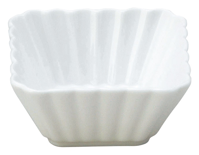 山万 かすみ　白　7cm正角深鉢 1個（ご注文単位1個）【直送品】