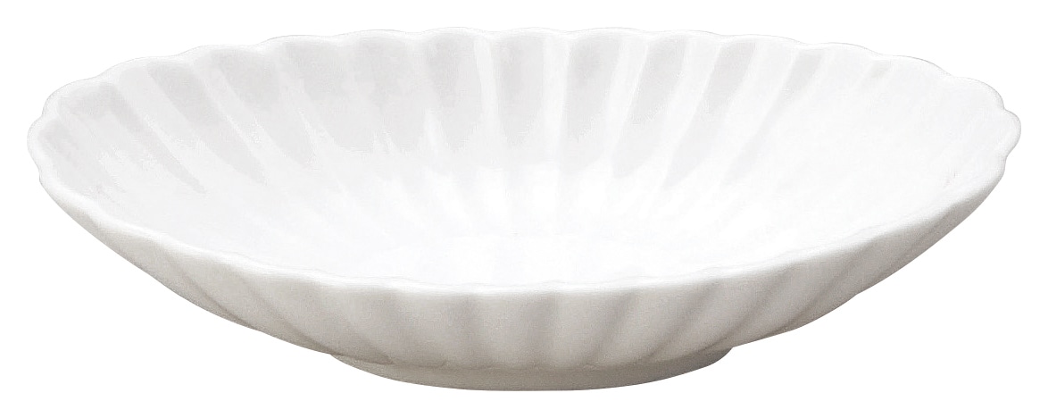 山万 かすみ　白　楕円皿　小 1個（ご注文単位1個）【直送品】