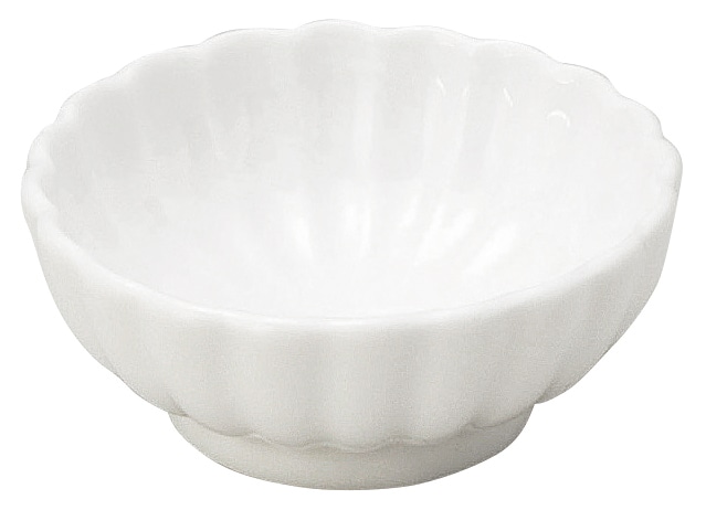 山万 かすみ　白　7cm浅小鉢 1個（ご注文単位1個）【直送品】