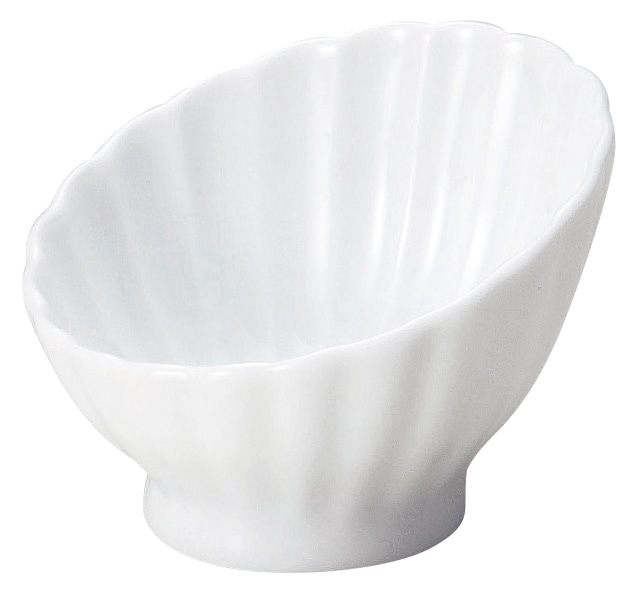 山万 かすみ　白　7cm斜め小鉢 1個（ご注文単位1個）【直送品】