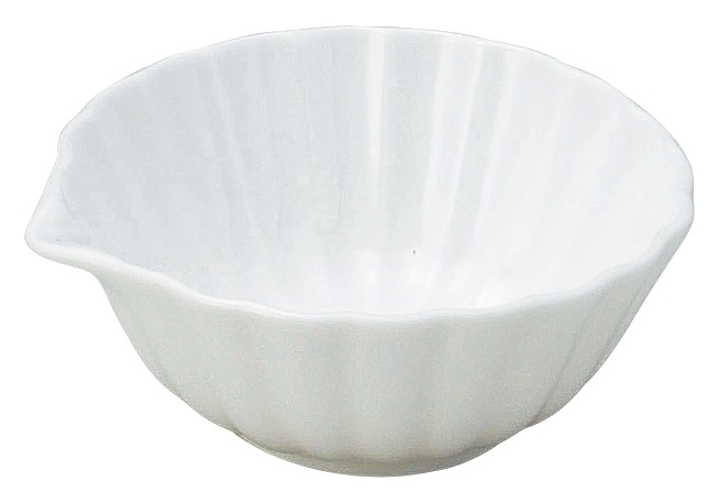 山万 かすみ　白　7cm口付小鉢 1個（ご注文単位1個）【直送品】