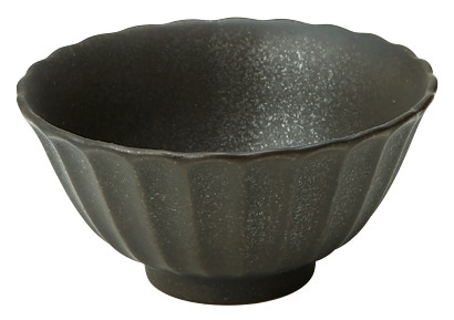 山万 かすみ　黒　11.5cmボウル 1個（ご注文単位1個）【直送品】