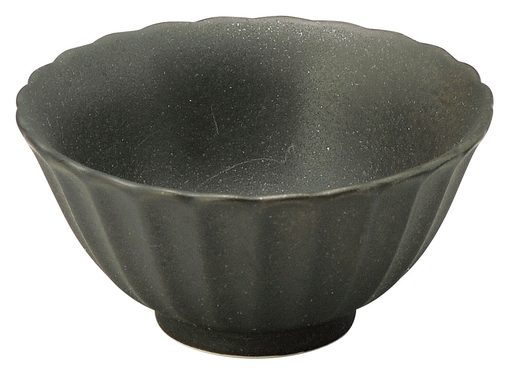 山万 かすみ　黒　10.5cmボウル 1個（ご注文単位1個）【直送品】
