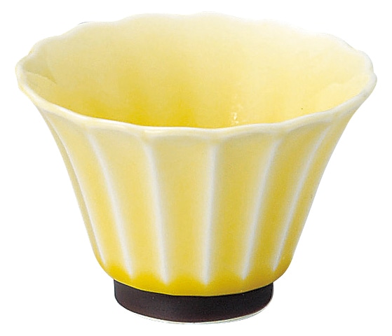 山万 かすみ　黄　8cm深小鉢 1個（ご注文単位1個）【直送品】