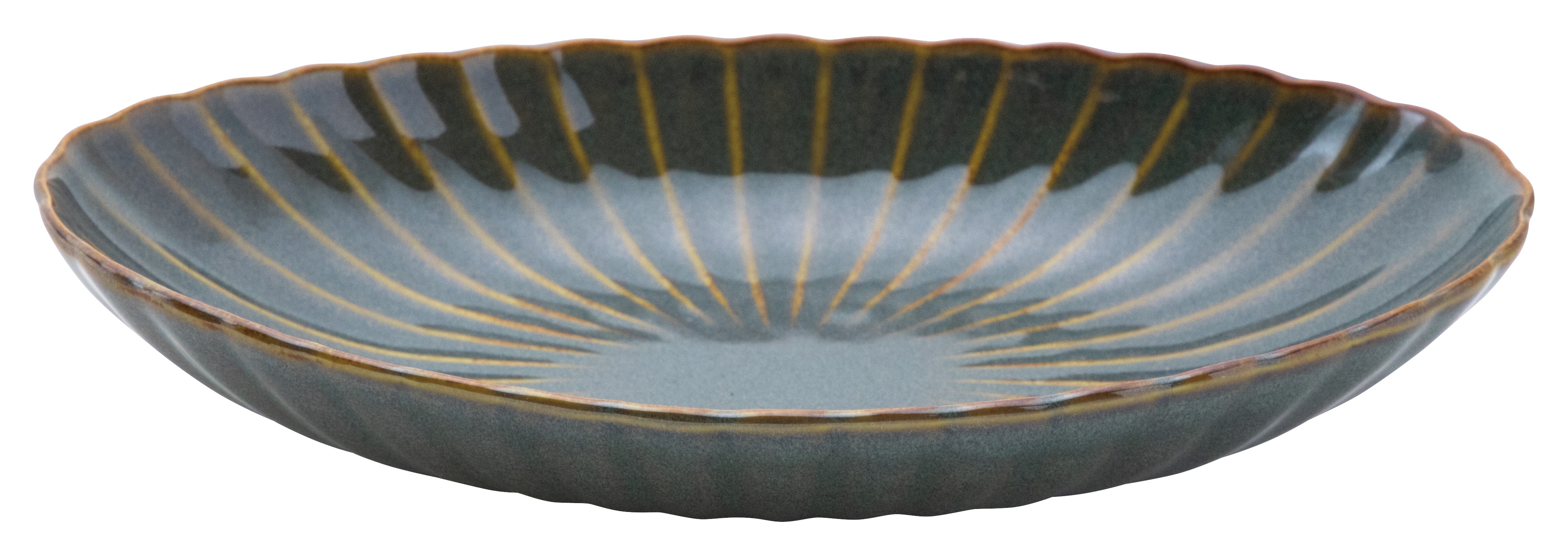 山万 かすみ　山藍　楕円皿　大 1個（ご注文単位1個）【直送品】