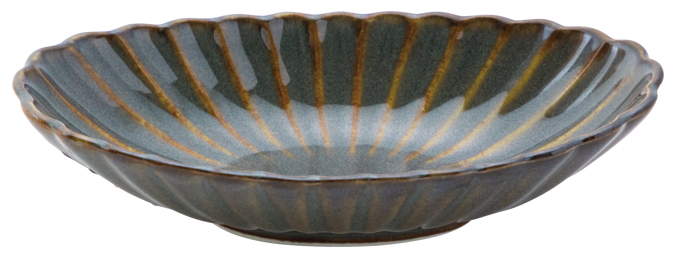 山万 かすみ 山藍 楕円皿 小 1個(ご注文単位1個)【直送品】