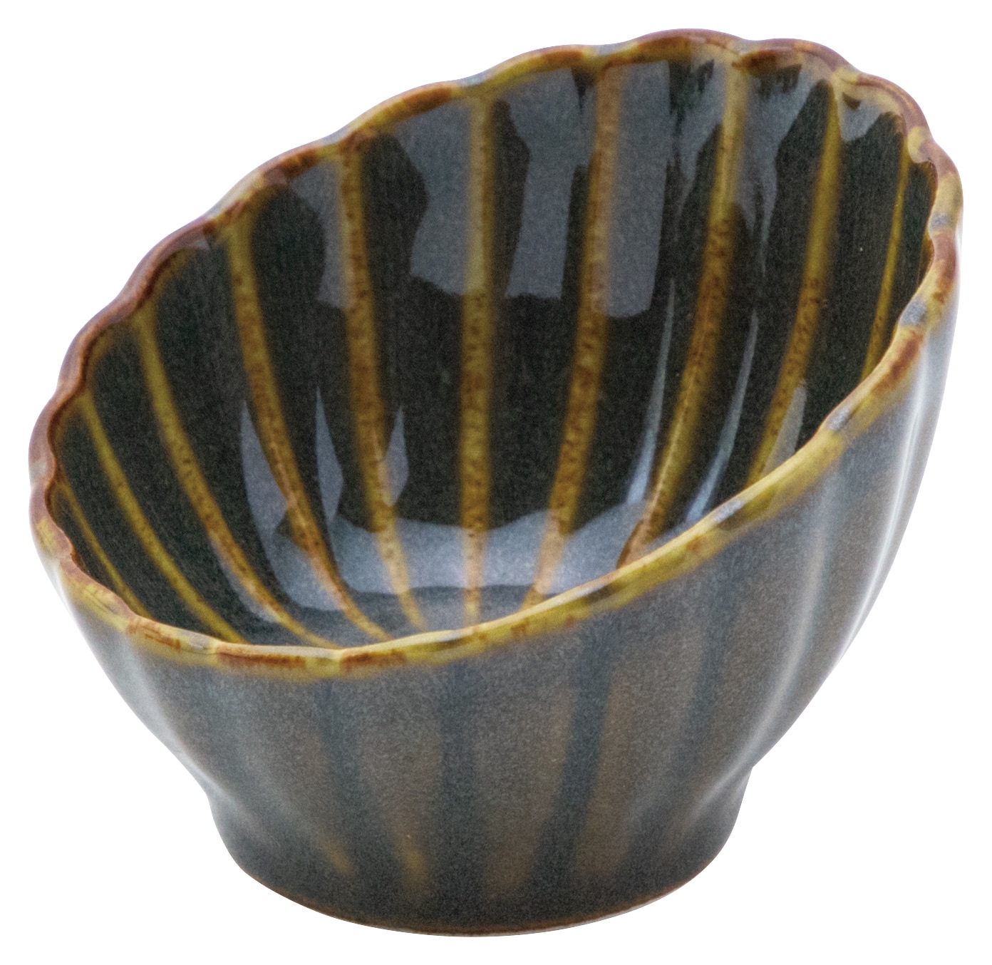 山万 かすみ 山藍 7cm斜め小鉢 1個(ご注文単位1個)【直送品】