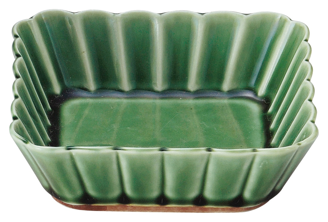 山万 かすみ 緑 11cm浅角鉢 1個(ご注文単位1個)【直送品】