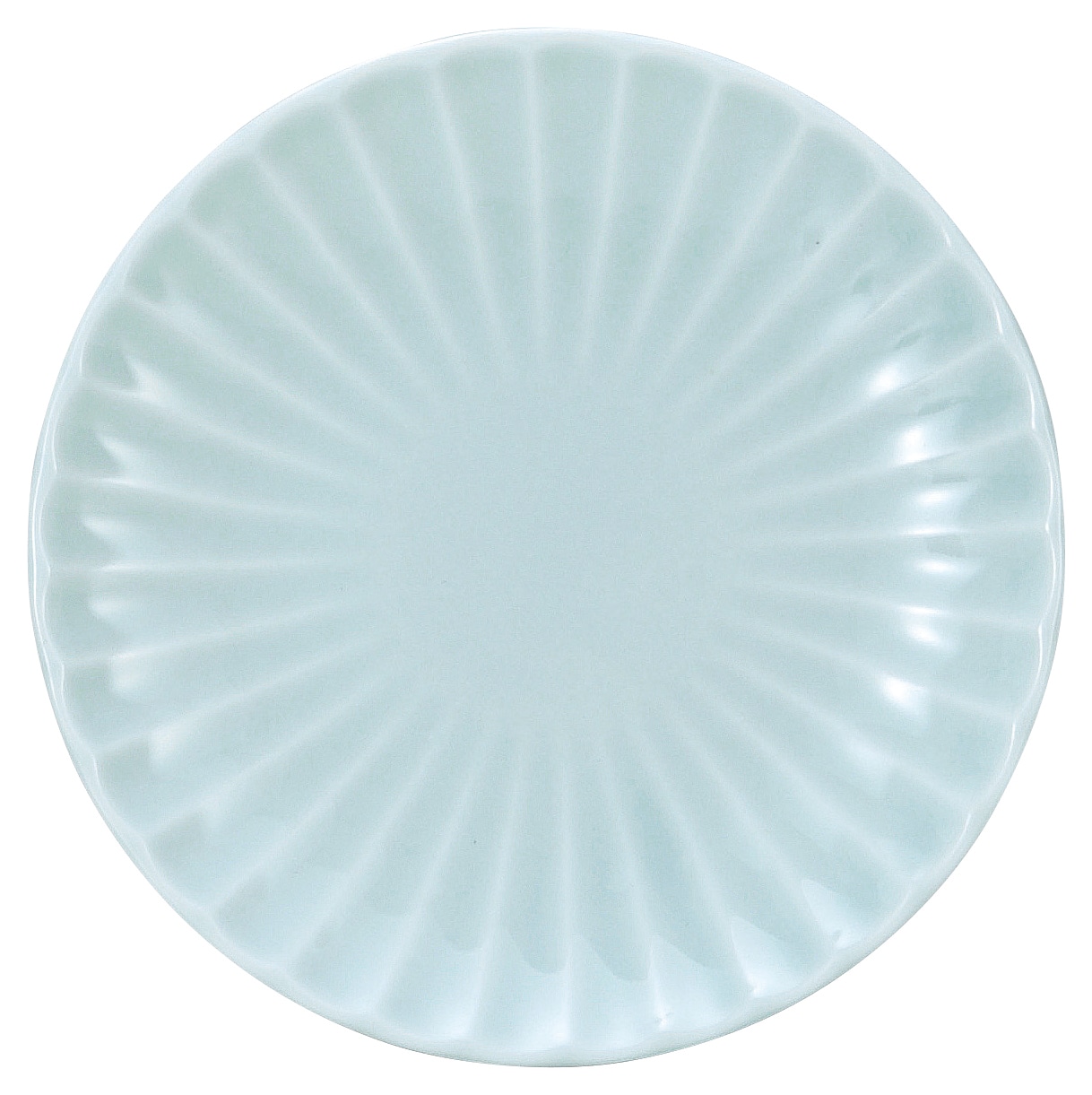 山万 かすみ　青白　12.5cm丸皿 1個（ご注文単位1個）【直送品】