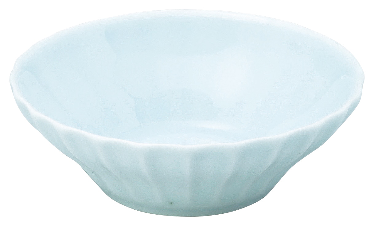 山万 かすみ　青白　12.5cm浅ボウル 1個（ご注文単位1個）【直送品】