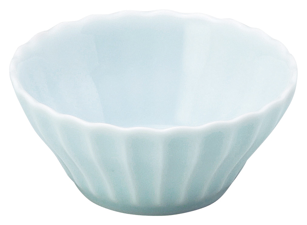 山万 かすみ　青白　10cm浅ボウル 1個（ご注文単位1個）【直送品】