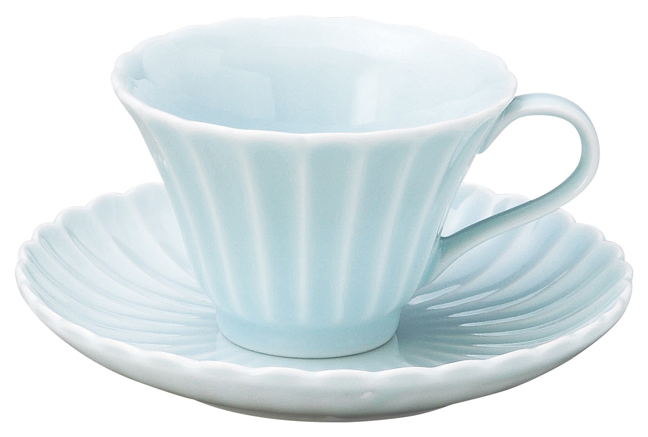 山万 かすみ　青白　コーヒーカップ ※カップ単品のみ 1個（ご注文単位1個）【直送品】