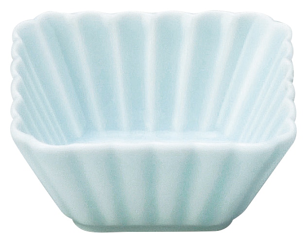 山万 かすみ　青白　7cm正角深鉢 1個（ご注文単位1個）【直送品】