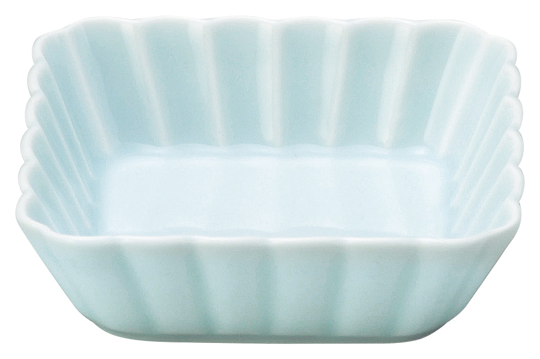 山万 かすみ　青白　11cm浅角鉢 1個（ご注文単位1個）【直送品】