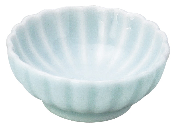 山万 かすみ　青白　7cm浅小鉢 1個（ご注文単位1個）【直送品】