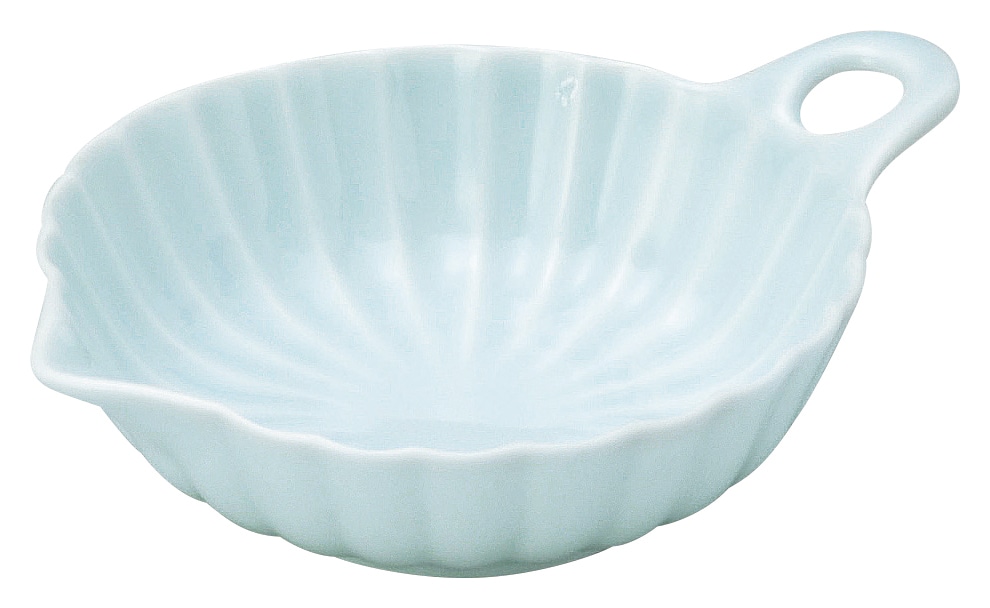 山万 かすみ　青白　13cm手付小鉢 1個（ご注文単位1個）【直送品】