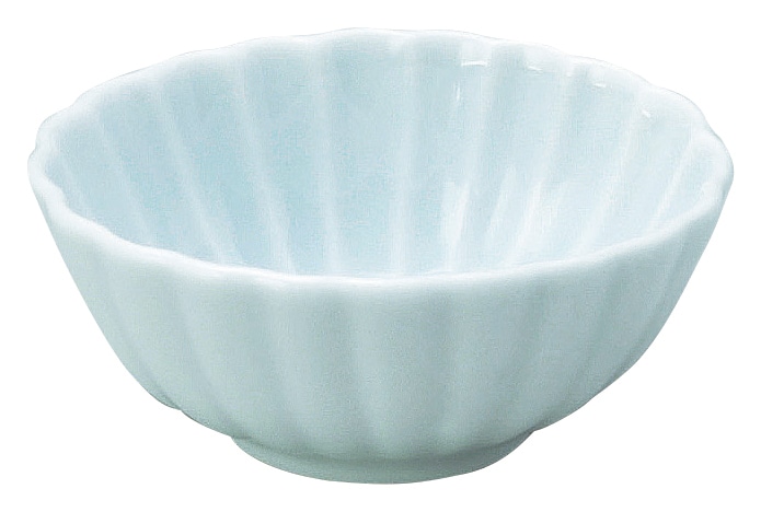 山万 かすみ　青白　7cm楕円小鉢 1個（ご注文単位1個）【直送品】