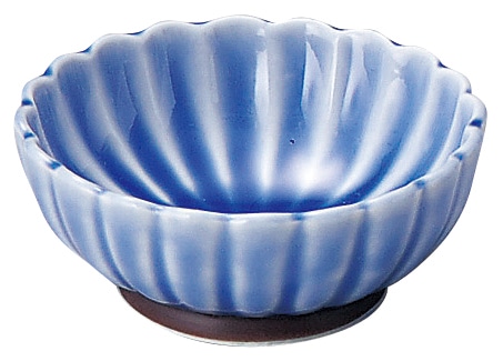 山万 かすみ　ブルー　7cm浅小鉢 1個（ご注文単位1個）【直送品】