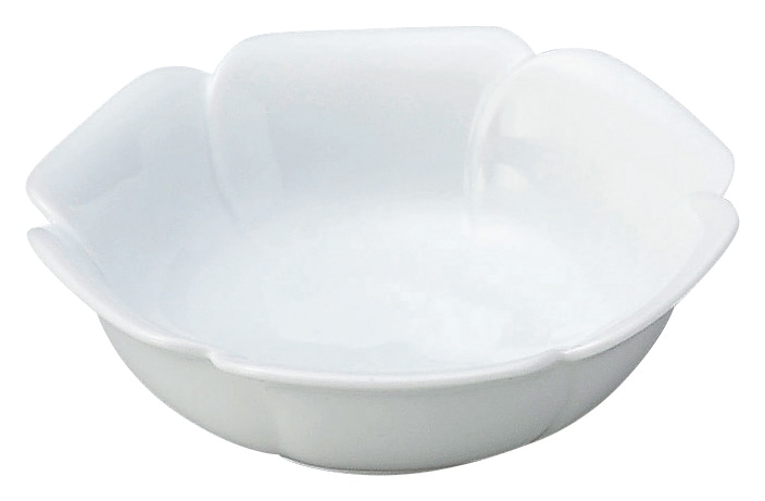 山万 花芙蓉　白　浅鉢 1個（ご注文単位1個）【直送品】