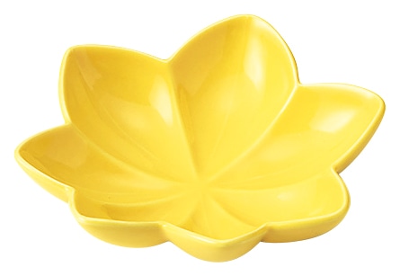 山万 紅葉　黄　浅鉢 1個（ご注文単位1個）【直送品】