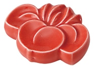 山万 菖蒲　赤　箸置き 1個（ご注文単位1個）【直送品】