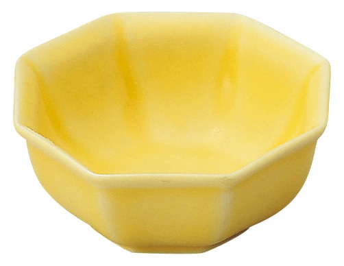 山万 八角　黄　小鉢 1個（ご注文単位1個）【直送品】