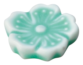 山万 花衣　グリーン　箸置き 1個（ご注文単位1個）【直送品】